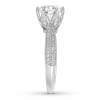 Diamond Engagement Ring 2-1/4 ct tw Round-cut 14K White Gold