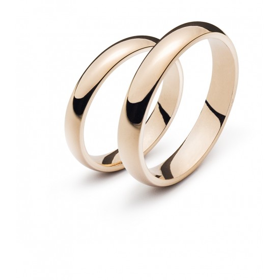 Wedding ring pink gold 4.0mm R