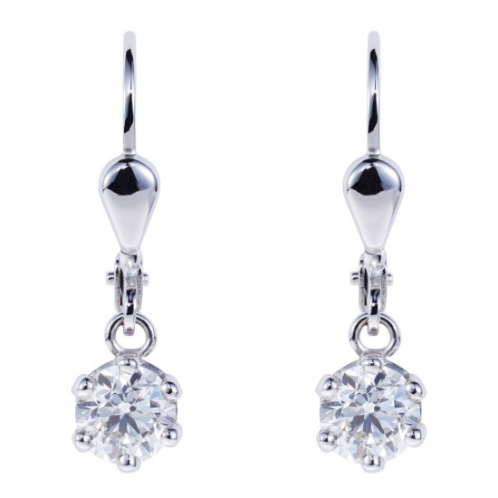Diamond pendant earrings 0.50ct G VS2