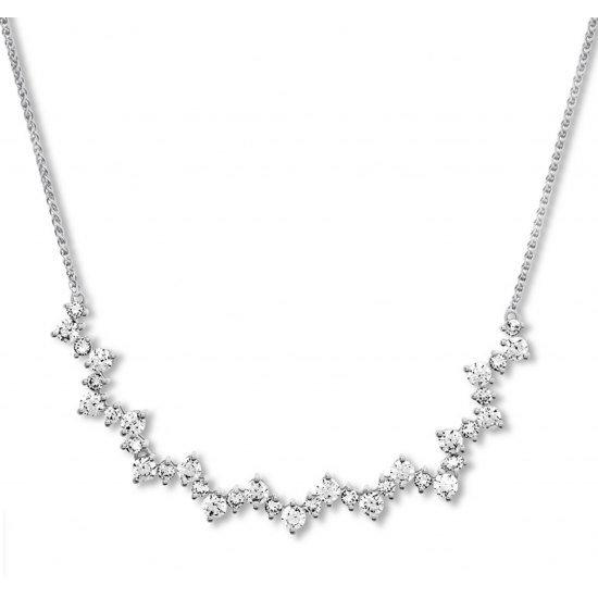 Diamond Necklace 1-1/2 ct tw Round-cut 14K White Gold