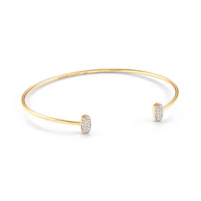 Maroma 14k Yellow Gold Diamond Cuff Bracelet