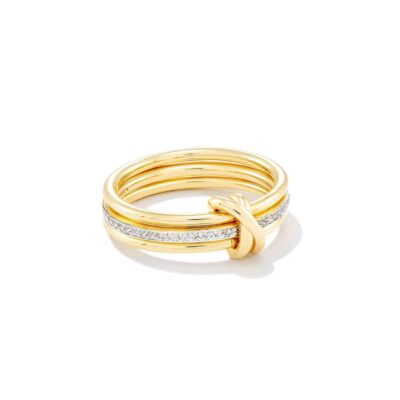 Seraphine Setting 18k Yellow Gold Vermeil Band Ring