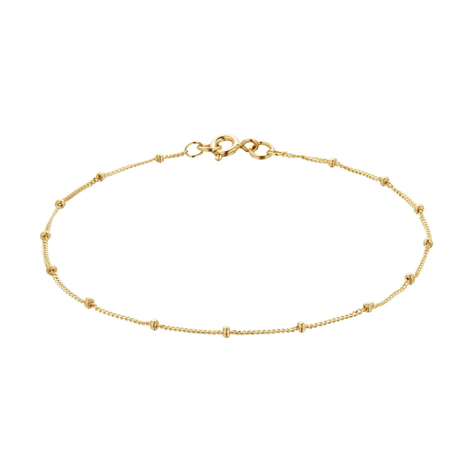 9ct Yellow Gold Granulated Chain Bracelet