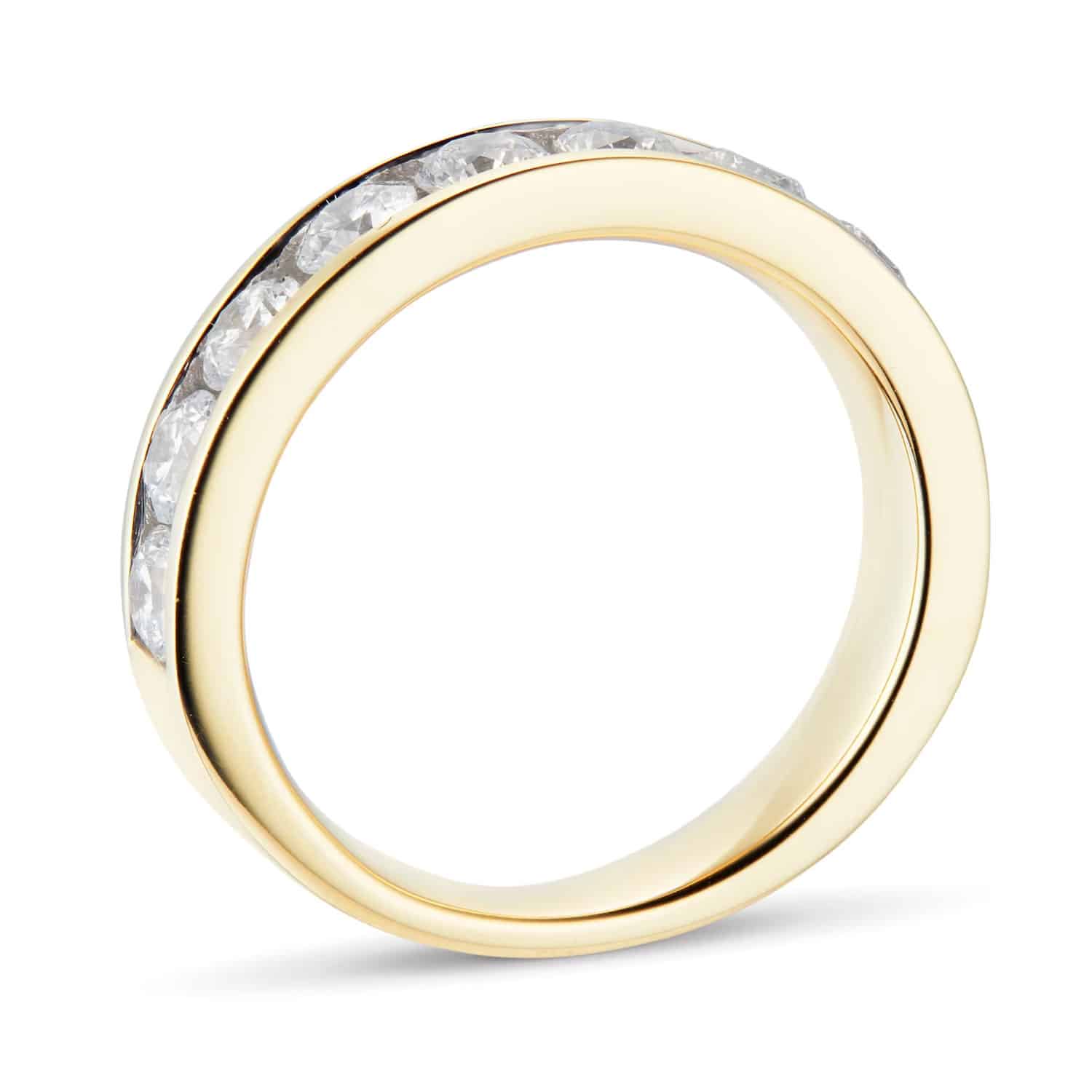 18ct Yellow Gold 1.50ct Brilliant-Cut Diamond Radiance Eternity Band - Image 3