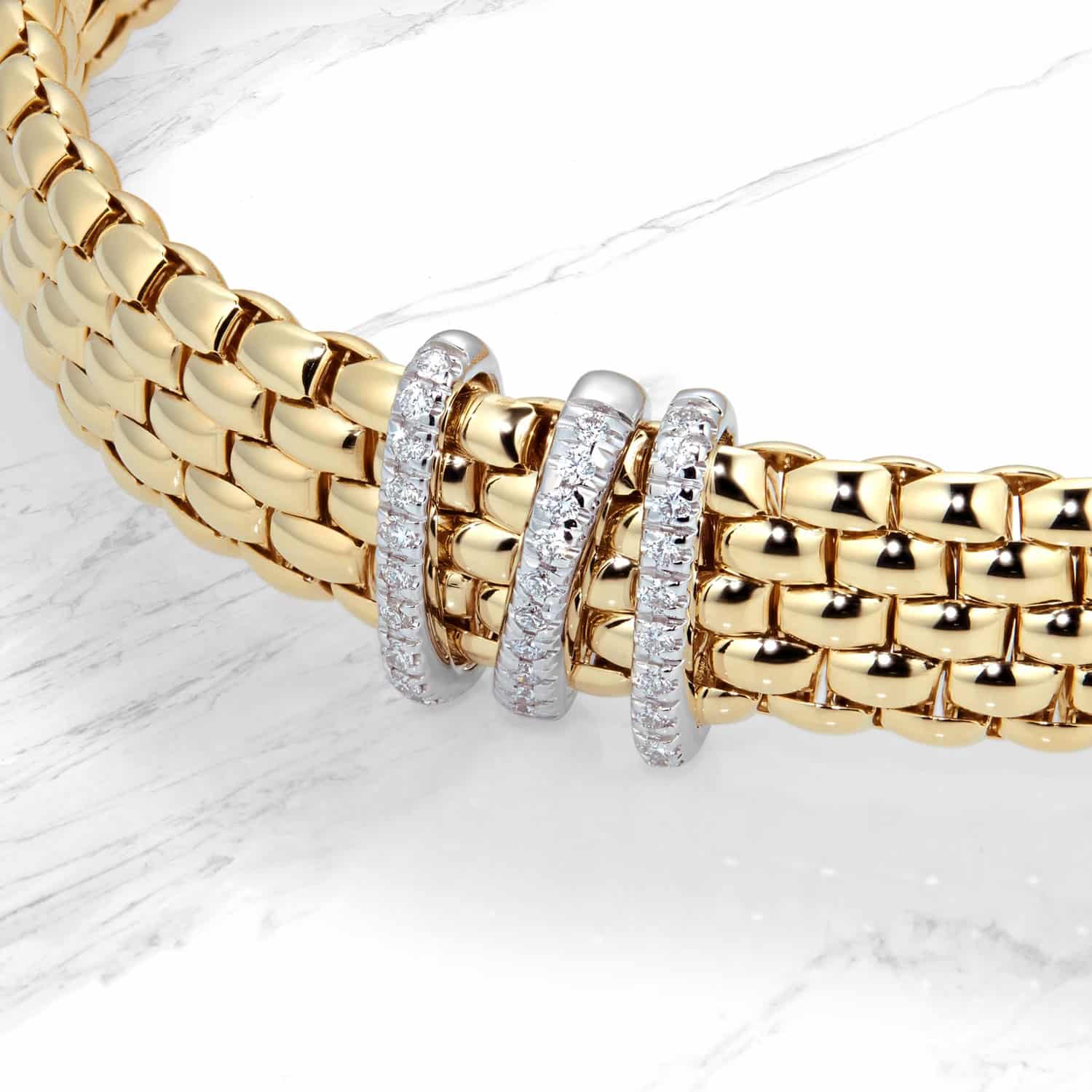 18ct Yellow Gold Vista Micro-Pavé Diamond Line Bracelet (0.23ct tw.) - Image 3