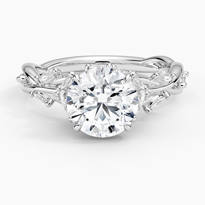 Royal Bloom Diamond Ring — Round (Setting Only)
