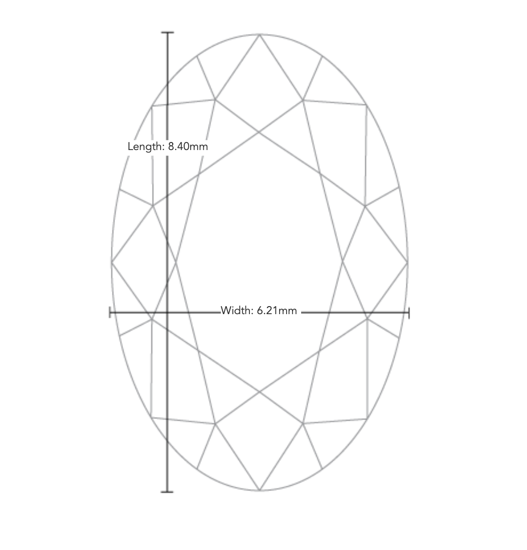 1.51ct Oval Natural Diamond — F / VS1. - Image 3