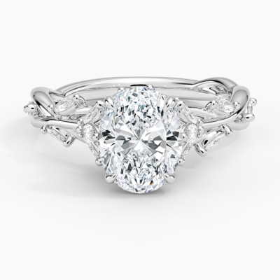 Royal Bloom Diamond Ring — Oval (Setting Only)