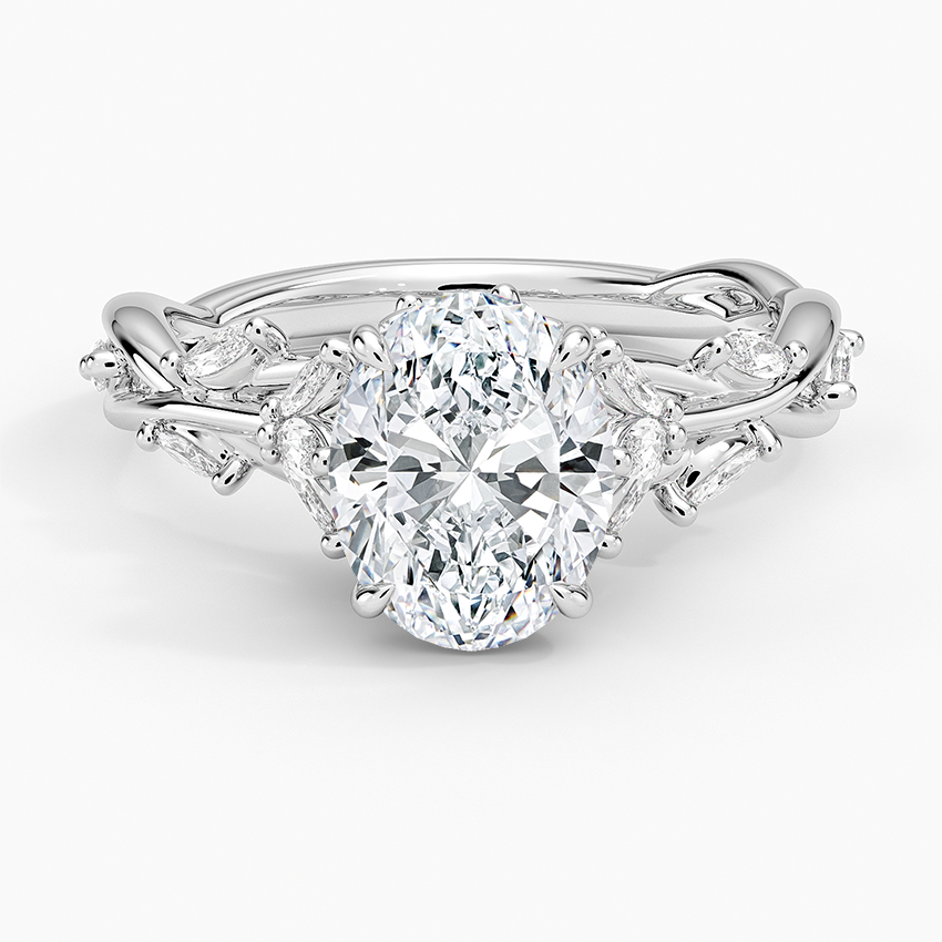 Royal Bloom Diamond Ring — Oval (Setting Only)