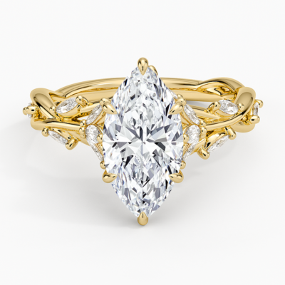 Royal Bloom Diamond Ring — Marquise (Setting Only)