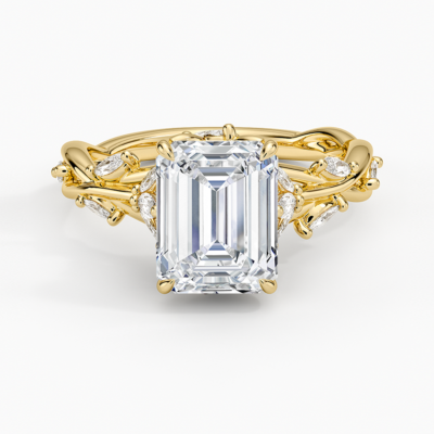 Royal Bloom Diamond Ring — Emerald (Setting Only)