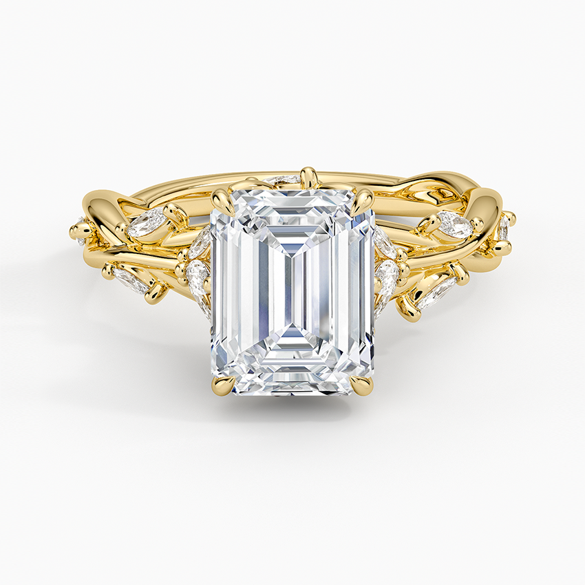Royal Bloom Diamond Ring — Emerald (Setting Only)