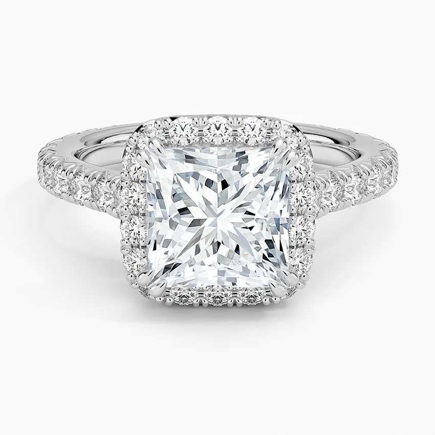Crownlight Three-Quarter Coverage - Princess Diamond Ring (3/4 ct. tw.) (Setting Only)