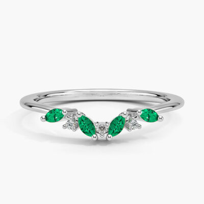 Sereno Emerald and Diamond Ring