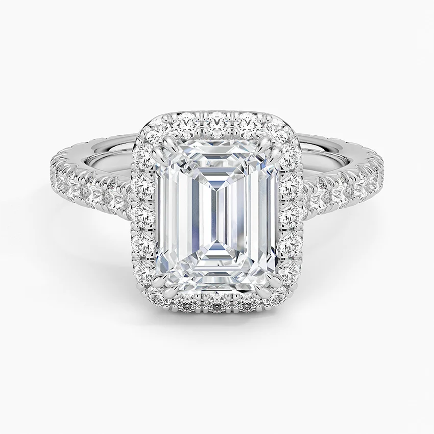 Crownlight Three-Quarter Coverage - Emerald Diamond Ring (3/4 ct. tw.) (Setting Only)