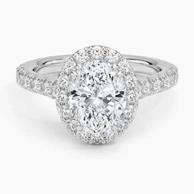 Crownlight Three-Quarter Coverage - Oval Diamond Ring (3/4 ct. tw.) (Setting Only)