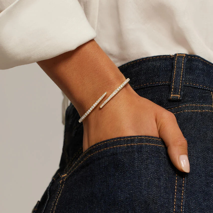 Linnea Bangle Diamond Wrap Bracelet (1 1/2 ct. tw.) - Image 4