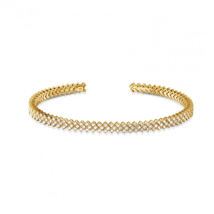 Gilded Link 0.80 carat diamond Bracelet - Image 3