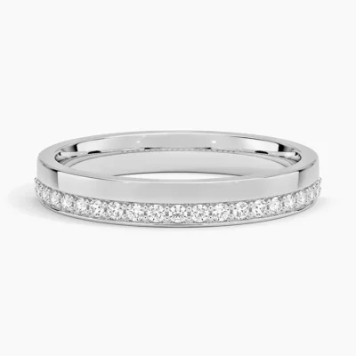 Seraphine 3mm Diamond Ring in Platinum