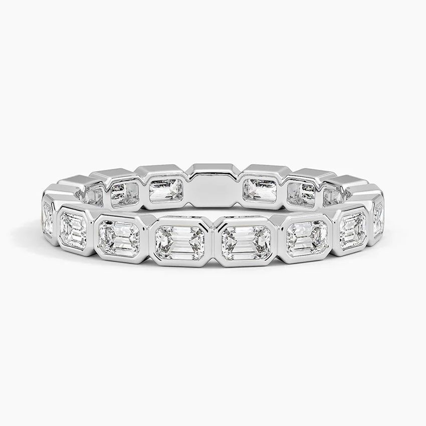 Aurelia Emerald Cut Eternity Diamond Ring (1 1/2 ct. tw.) in Platinum