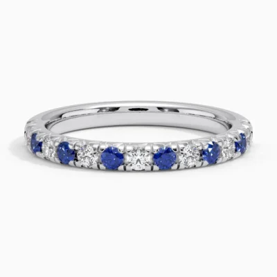 Opaline Sapphire and Diamond Ring (1/5 ct. tw.) in 14K Rose Gold