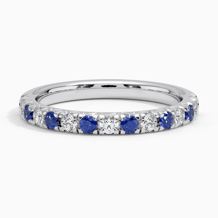 Opaline Sapphire and Diamond Ring (1/5 ct. tw.) in 14K Rose Gold