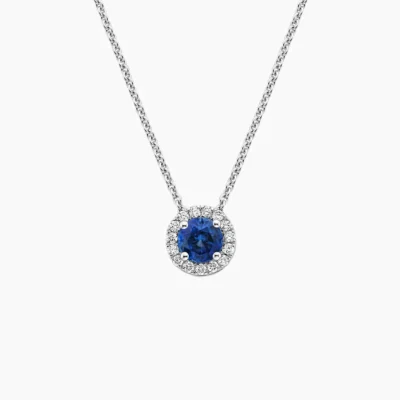 Radiance Sapphire Diamond Pendant