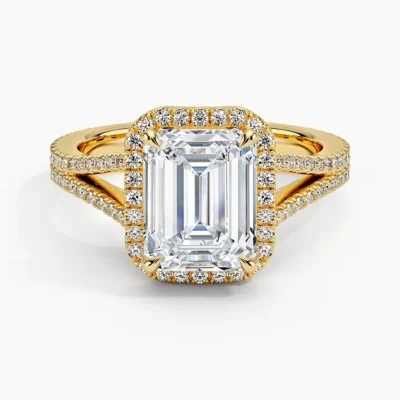 Velvet Gallery- Emerald Diamond Ring (1/2 ct. tw.) (Setting Only)
