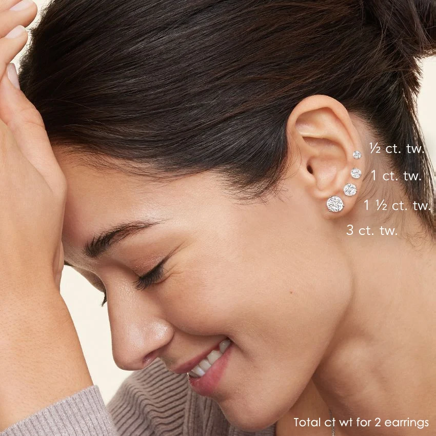 Starlight 4-Prong Diamond Stud Earrings - Image 4