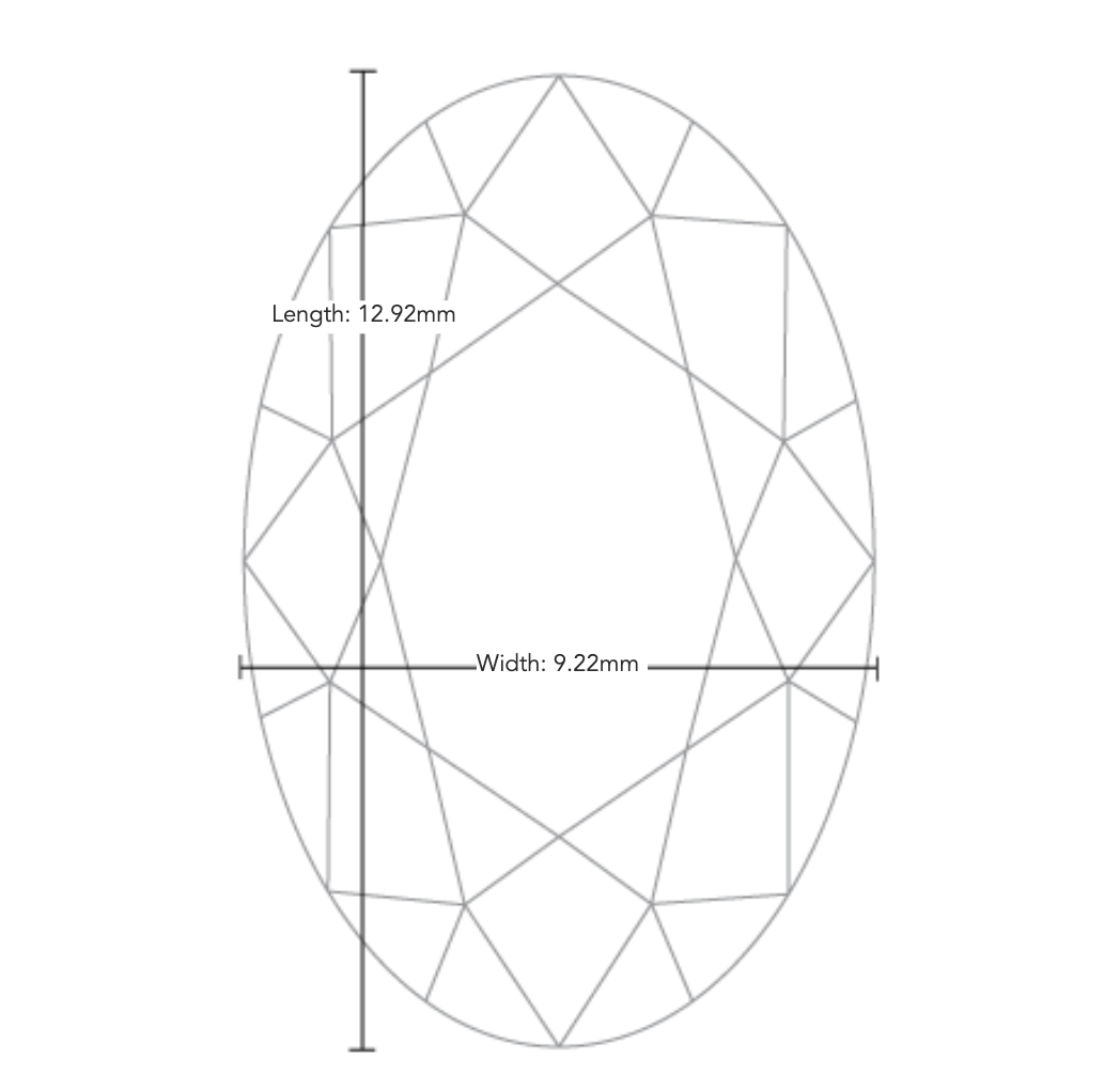 4.50ct Oval Natural Diamond — J / VS2. - Image 3