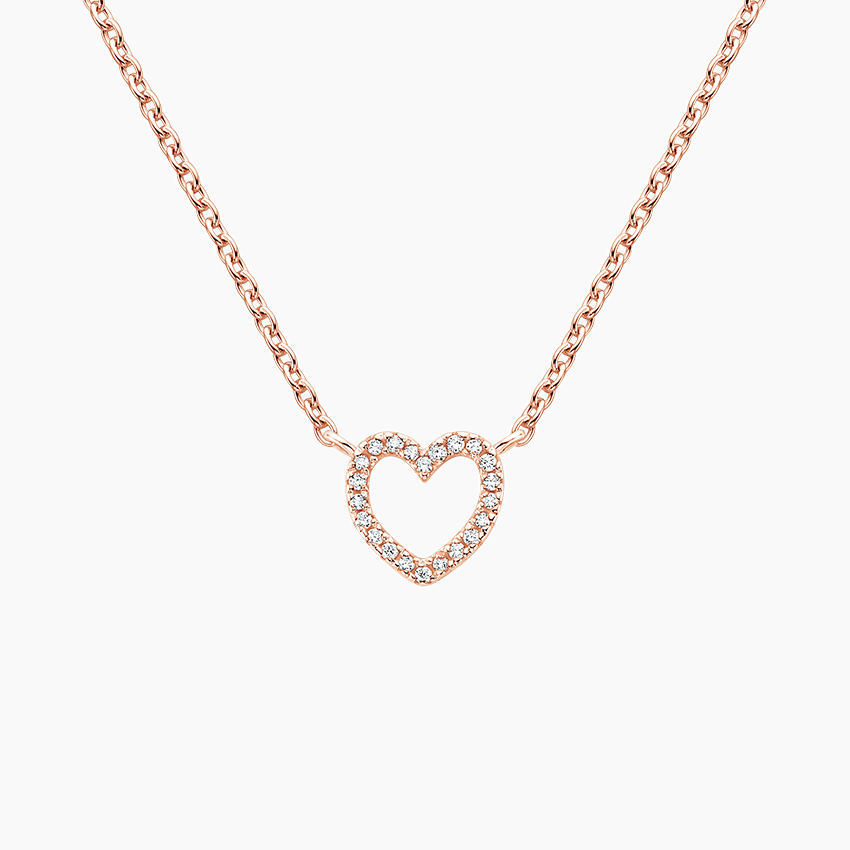 Veil Heart Diamond Pendant