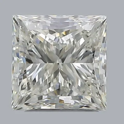 2.50ct Princess Natural Diamond — J / VS1.