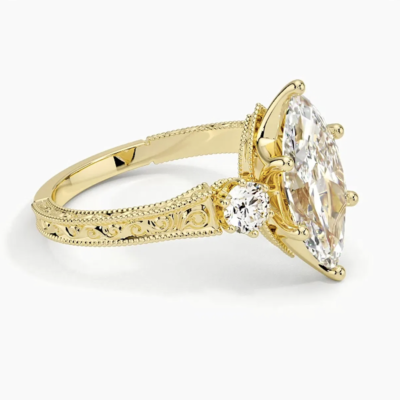 Crownline Solitaire - Marquise Diamond Ring (1/3 ct. tw.) (Setting Only)