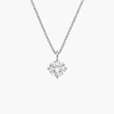 Solara Station Round Diamond Pendant