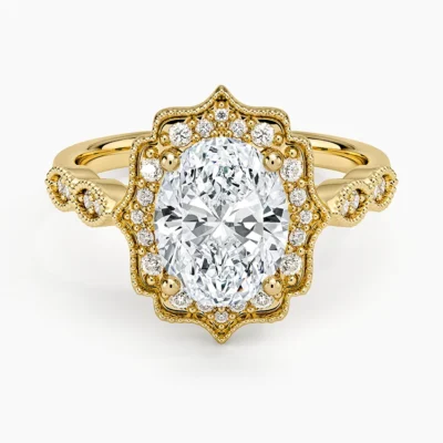 Imperial Whisper - Oval Diamond Ring (2 ct. tw.) (Setting Only)