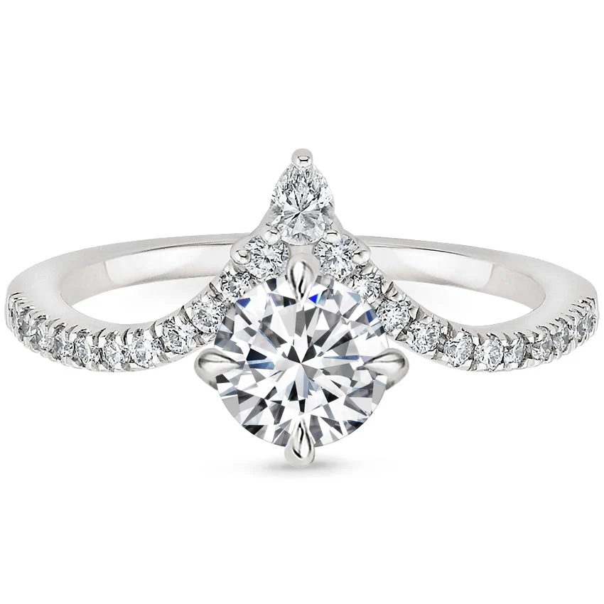 Starlight Cathedral- Round Diamond Ring (1 1/4 ct. tw.) (Setting Only)