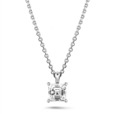 Mariner 1.00 Carat Pendant With An Asscher Cut Diamond