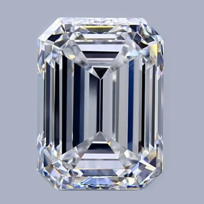 4.02ct Emerald Natural Diamond — D / VVS2.