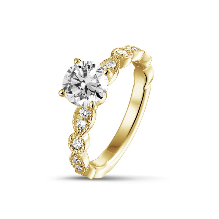 Elysian Promise 2.00 Carat Round diamond with marquise Stackable Ring - Image 5