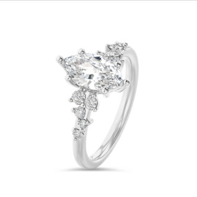 Regal Veil 1.00 carat ring marquise diamond