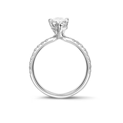 Lustre & Lace 2.00Ct Ring With Pear Diamond