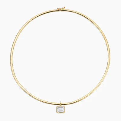 Nightglow Emerald-Cut Lab Diamond Chain Necklace