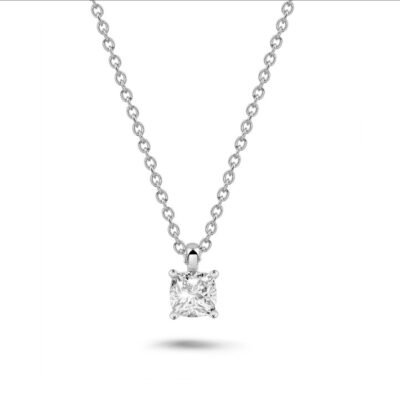 Kensington 1.00 carat cushion cut diamond pendant