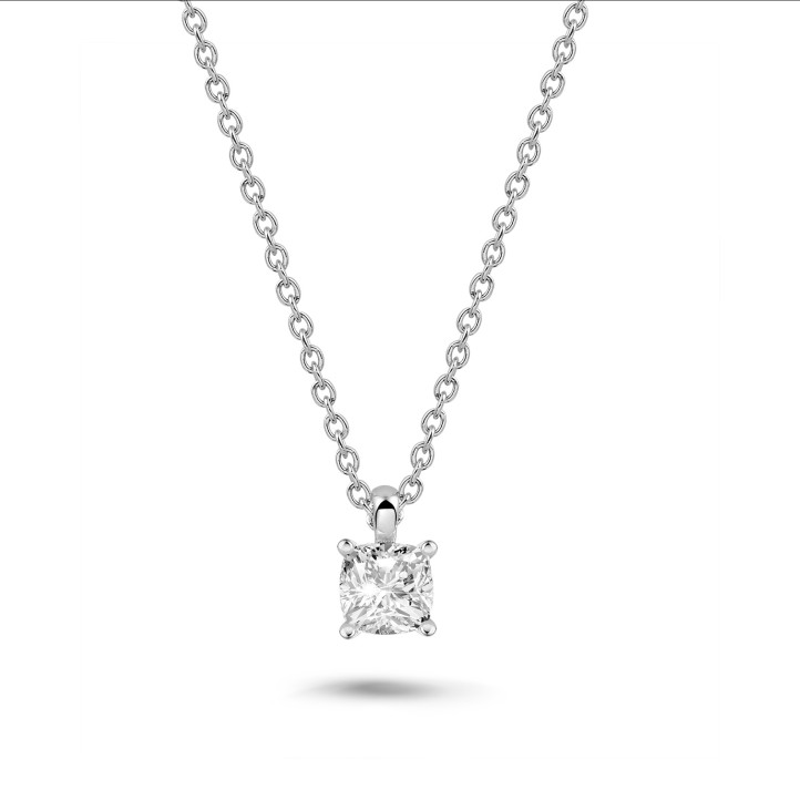 Kensington 1.00 carat cushion cut diamond pendant
