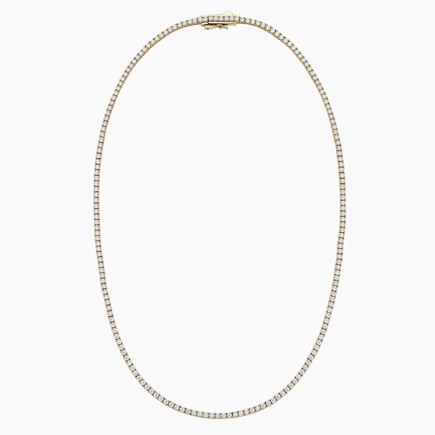 Fleurchain Four-Prong Diamond Tennis Necklace - Image 3