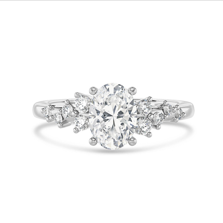 Golden Pavilion 1.00 Carat Ring With Oval Diamond - Image 4