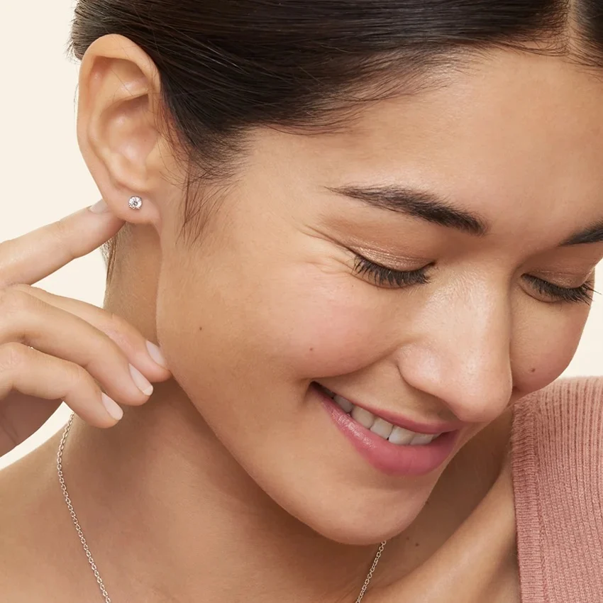 Starlight 4-Prong Diamond Stud Earrings - Image 3