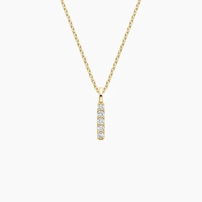 Crownline Bar Diamond Pendant