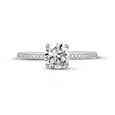 Opaline Oath 3.00 Carat Ring With Side Diamonds