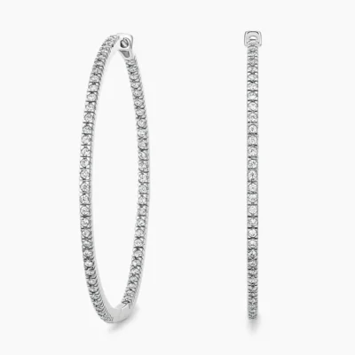 Mariner Hoop Diamond Earrings (3/4 ct. tw.)